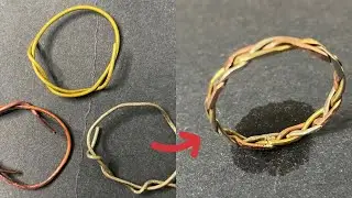 I made a ring made of silver, yellow and red copper / DOSA JEWELRY