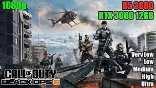 Call of Duty: Black Ops 6 | RTX 3060 12GB | 2025 | 1080p | Detailed Benchmark