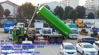 sinotruk sludge transport truck sewage cesspool fecal tanker truck