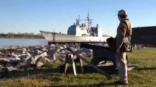 Old Fort Jackson salutes USS Hue City