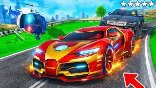 Police chase Iron Man's car in GTA 5! (Police vs. Thief)