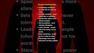 The Most Dominant Man #psychology #men #strongman #dominantes #facts #tips