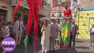 Prince Charles and Camilla enjoy a street party in Grenada