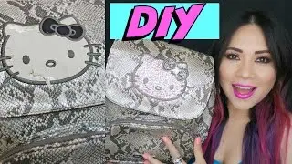DIY: Renueva o Decora tu bolso/Mochila F&Aacute;CIL Y R&Aacute;PIDO  Hello Kitty por Fantasticazul