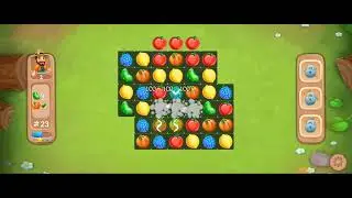 Funny Farm match 3 game - Level 2 gameplay walkthrough - match puzzle game