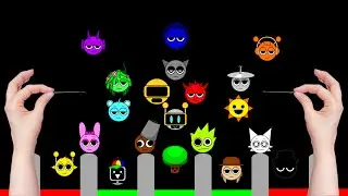 Incredibox Sprunki Marble Race in Algodoo │ Race 46.
