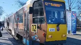 (Szczecin) Tatra T6A2D №243+244 (linia 5) &bull; Tatra T6A2D №231+232 (linia 12)