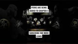 PERKS ARE BEING ADDED TO CHAPTER 4!! #fortnite #chapter4 #gaming #leaks