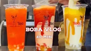 How to Make Bubble Tea (40 Min Compilation Boba Cafe Vlog) BV 13-17