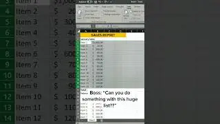 Excel grouping shortcut to group rows