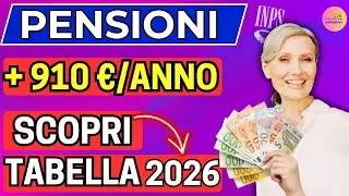 💰Pensioni 2026: Aumenti Confermati! Rivalutazione + Taglio IRPEF