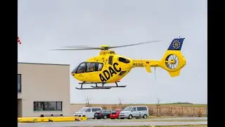 ADAC Luftrettung | Landung Christoph 65 | Airbus EC135 | D-HBYA | Flugplatz Dinkelsbühl Sinbronn