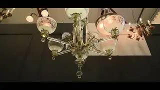 Pair of Osler crystal chandeliers | Fritz Fryer Lighting