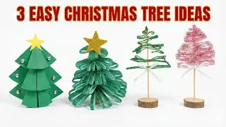 CHEAP & GORGEOUS! 3 Easy DIY Christmas Tree Crafts on a Budget