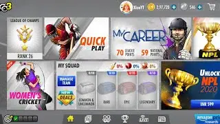 WCC - 3 Live Stream IPL 2020 | World Cup | Career mode | New Update Feature | Xiza