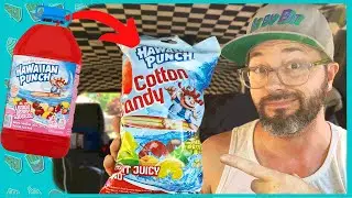 Hawaiian Punch Fruit Juicy Red Cotton Candy 🍭 🍬  REVIEW