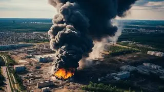 Американские беспилотники с высокоточными ракетами уничтожают российский военный округ в Курске!