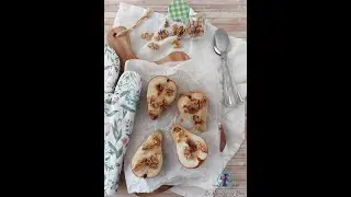 Pere Gorgonzola e Noci al forno