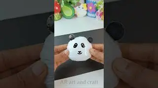 🐼DIY Tissue paper squishy🤍 #shorts #youtubeshorts #art #craft #love