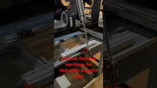 Vacuum forming machines for chocolate transfer sheet produce