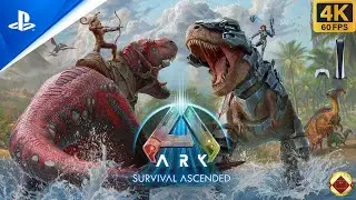 ARK Survival Ascended Gameplay Espa&ntilde;ol PS5 Mejores Juegos 4k HDR 60 FPS Playstation Plus 2025