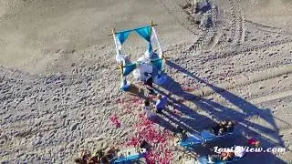 Beach Wedding Drone - Aerial Video Clip