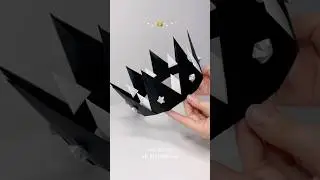 Black&White paper crown #diy #papercraft #papercrown