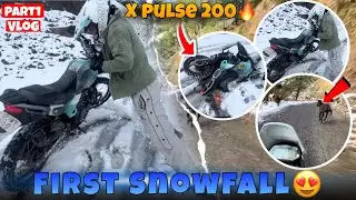 Going to padri pass 😍in firstSnowfall ❄️ || with x pulse 200 🔥 Part1✅
