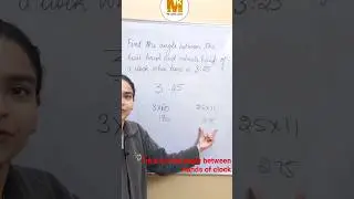 How To Find Angle Between Hand Of Clock#shorts #ssccgl #patwari #vdo#reasoning  #mkmathsclass