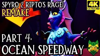 [PS5][4K] Spyro 2 Ripto's Rage! (2018) Part 4: Ocean Speedway No Commentary | RhoxieRomps