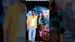 #tigershroff and #rashmikamandanna Fan screening of #demonslayer #castleclash #anime #marathireview
