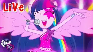 🔴 Equestria Girls LIVE 🔮 BEST SONGS 🌈 Under our Spell, Cafeteria Song + more songs! 🎶💜 MLP EG