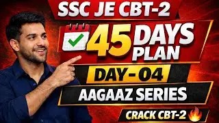 Crack SSC JE CBT-2 | Day - 03 | Civil | 45 Days Study Plan | Daily Targets | Complete Strategy