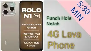 Lava Bold N1 Pro (Titanium Gold, 4 GB RAM, 128 GB Storage)| Bigger 6.67