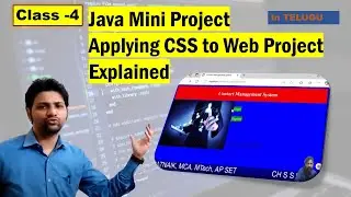 Java Project Class 4 Applying CSS