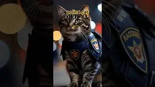 police cat 🚓😍