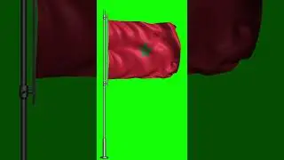 Morocco Flag Animated Green Screen #shorts