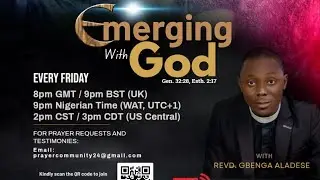 The Prayer Community || WORD & PRAYER SERIES || Every Friday || with Rev. Gbenga Aladese