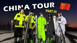 Our 1st skiing experience |අපේ 1st skiing අත්දැකීම ⛷🇨🇳