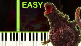 SHIN GODZILLA&acute;S THEME - EASY Piano Tutorial