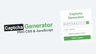 Create Advenced Captcha Generator With HTML CSS & JavaScript #html #css #javascript #coding