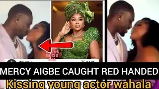 MERCY AIGBE CAUGHT RED HAND KISSING YOUNG ACTOR HARRYSONG EX WIFE CRIE OUT #MERCYAIGBE 