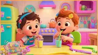 🍊 Little Chefs Make Orange Juice | Fruit Recipe Song for Kids 🧒👧🥤