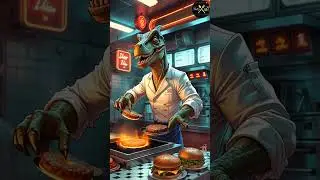 Velociraptor&rsquo;s Burger Bonanza Retro Diner Action Unleashed!