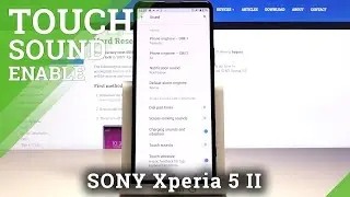How to Disable Touch Sounds in SONY Xperia 5 II &ndash; Sounds Settings