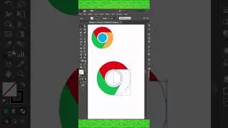 Google Chrome Logo in Illustrator #shorts #shortvideo #ytshorts