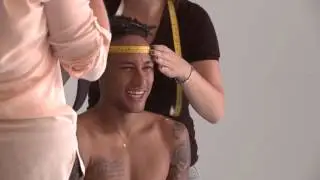 Neymar Sitting For His Madame Tussauds Orlando Wax Figure