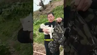 A Cat Happy Without Canned Food 😻 #love #animals #shorts #straycat #rescue
