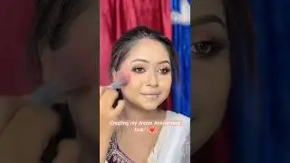 Creating my Anniversary look❤️✨#bengalibridalmakeup #bridalmakeup #ytshorts #makeuptutorial #viral