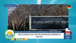 [German] DOE 5-year plan to make solar energy cleaner